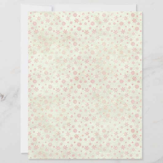 Pink Christmas Cute Pastel Scrapbook Paper (正面)