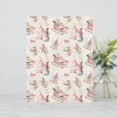 Pink Christmas Cute Pastel Scrapbook Paper (スタンド正面)