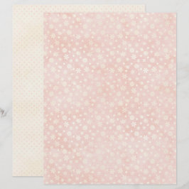 Pink Christmas Cute Pastel Scrapbook Paper