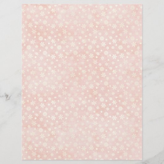 Pink Christmas Cute Pastel Scrapbook Paper (正面)