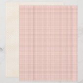 Pink Christmas Cute Pastel Scrapbook Paper (正面/裏面)