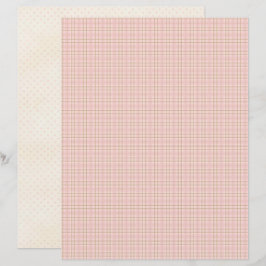 Pink Christmas Cute Pastel Scrapbook Paper
