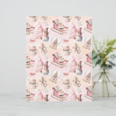 Pink Christmas Cute Pastel Scrapbook Paper (スタンド正面)