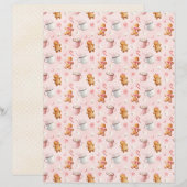Pink Christmas Cute Pastel Scrapbook Paper (正面/裏面)