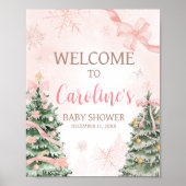 Pink Christmas It's Cold Outside Welcome ポスター (正面)