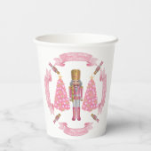 Pink Christmas Nutcracker Paper Cup 紙コップ (裏面)