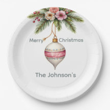 Pink Christmas Ornament