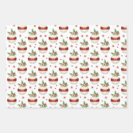 Pink Christmas Ornament ラッピングペーパーシート