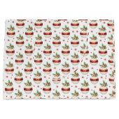 Pink Christmas Ornament ラージペーパーバッグ (正面)