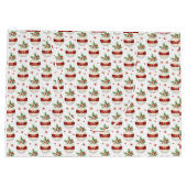 Pink Christmas Ornament ラージペーパーバッグ (裏面)