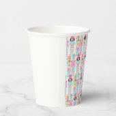 Pink Christmas Paste Nutcracker Ballet Soldiers 紙コップ (右)