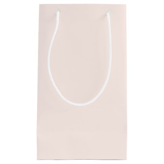 Pink Christmas Solid Color スモールペーパーバッグ (正面)