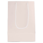 Pink Christmas Solid Color ミディアムペーパーバッグ (裏面)