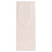 Pink Christmas Solid Color ワインギフトバッグ (裏面)