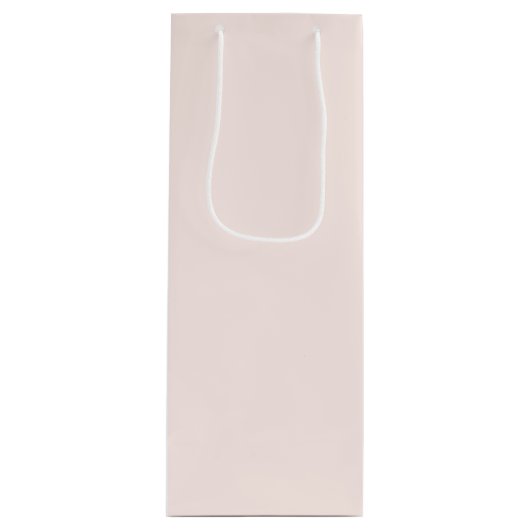 Pink Christmas Solid Color ワインギフトバッグ (正面)