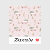 Pink Christmas Stickers シール (シート)