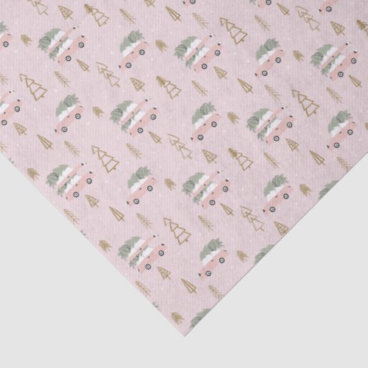 Pink Christmas Tissue paper 薄葉紙 (詳細)