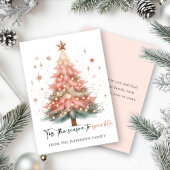Pink Christmas Tree  シーズンカード