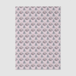 Pink Christmas Tree and Candle 薄葉紙