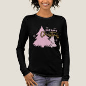 Pink Christmas Tree Merry Christmas トライブレンドＴシャツ (正面)