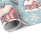 Pink Christmas Trees  ラッピングペーパー (ロールコーナー)