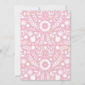 Pink Cielito Lindo First Holy Communion 招待状 (裏面)