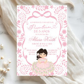 Pink Cielito Lindo Talavera Pattern Presentacion 招待状