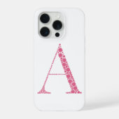 Pink Circle Letter A – Minimal Gradient Monogram D iPhoneケース (裏面)