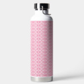 Pink Circle Pattern Water Bottle ウォーターボトル (左面)