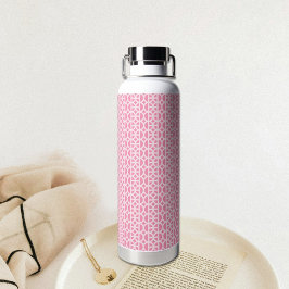 Pink Circle Pattern Water Bottle ウォーターボトル