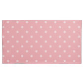 Pink Circles Pattern Pair Of Pillowcases 枕カバー (正面左)