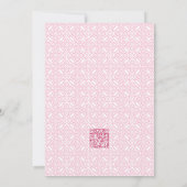 Pink Citrus Main Squeeze Girl's 1st Birthday Party 招待状 (裏面)