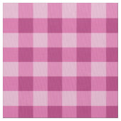Pink Classic Gingham Check Pima Cotton Fabric ファブリック (クローズアップ)