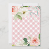 Pink Classic Picnic Birthday Invitation 招待状 (裏面)