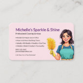 Pink Cleaning Service 名刺 (正面)