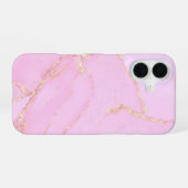 Pink Cloud with Glitter iPhone 16ケース (裏面横)