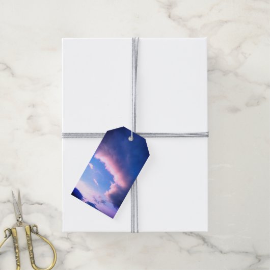 Pink clouds ギフトタグ (より糸付き)