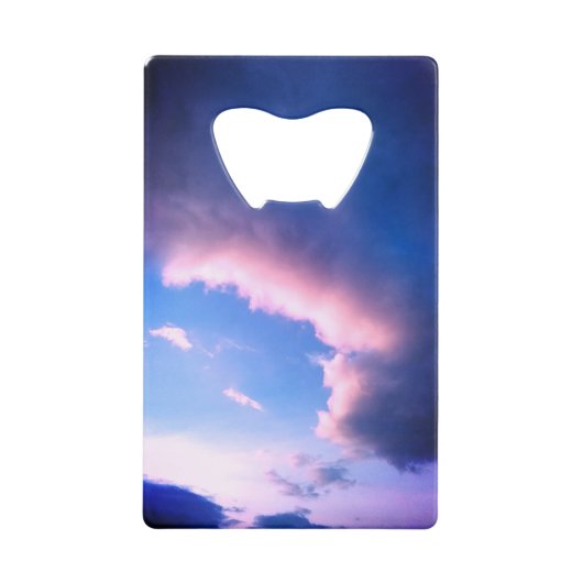 Pink clouds クレジットカード栓抜き (正面)