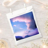 Pink clouds フェイバーバッグ (クリップ留めされた状態)