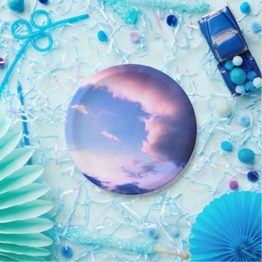 Pink clouds ペーパープレート (パーティー)