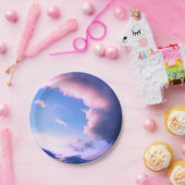 Pink clouds ペーパープレート (パーティー)