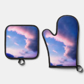 Pink clouds 鍋つかみ&鍋敷きセット (正面)