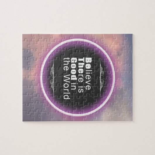 Pink Clouds Quote ジグソーパズル (横)