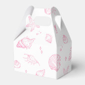 Pink Coastal Baby Shower Thank You フェイバーボックス (裏面サイド)