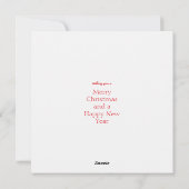 Pink Cockatoo Gala Santa Hat Merry Christmas シーズンカード (裏面)