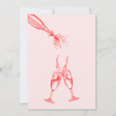 Pink Cocktail Birthday Invitation - Summer Vibe 招待状 (裏面)