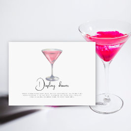 Pink cocktail Bridal shower Display shower エンクロージャーカード