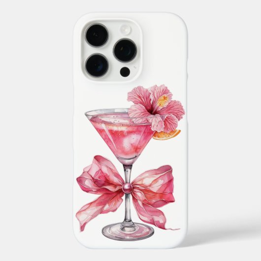 Pink Cocktail Charm Case-Mate iPhoneケース (裏面)