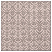 Pink & Cocoa Damask ファブリック (見本)