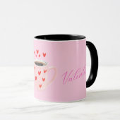 Pink Coffee is My Valentine | Cute Coffee マグカップ (正面右)